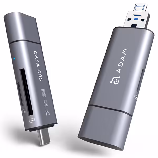 کارت خوان USB-C آدام المنتس ADAM ELEMENTS مدل CASA C05 خاکستری - Hiapple.ir
