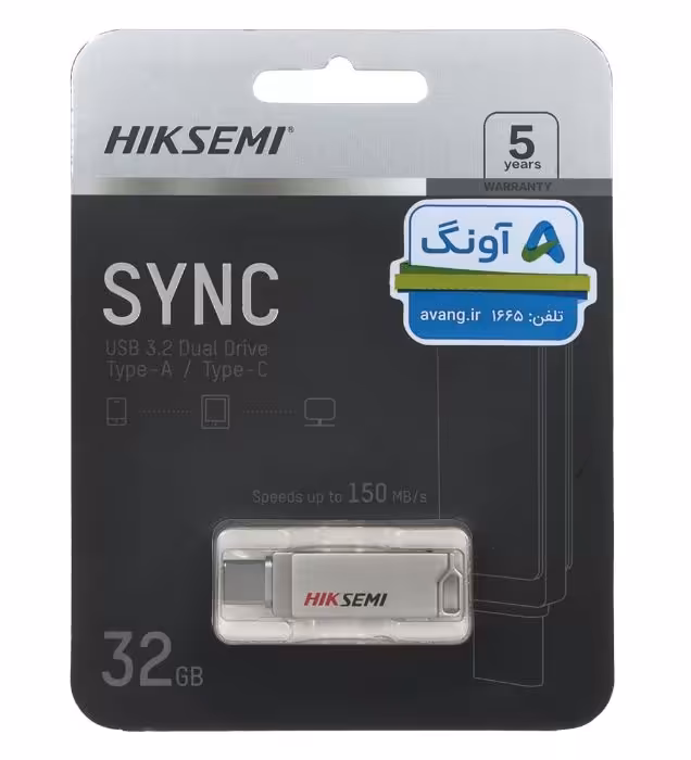 فلش مموری هایک سمی مدل Sync USB 3.2 Type-C ظرفیت 32 گیگابایت
