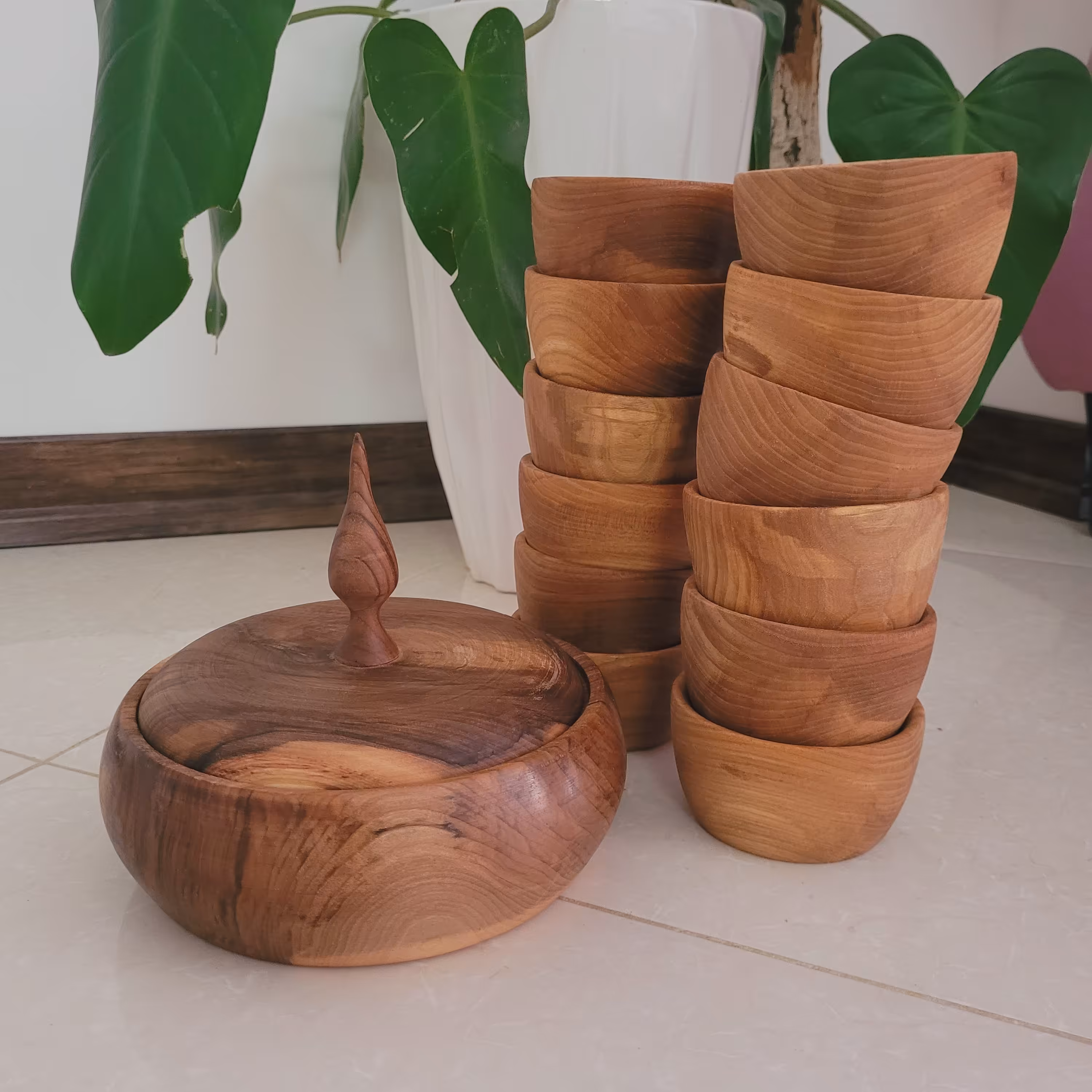 کاسه چوبی قطر 10 دونه ای 115