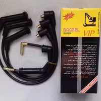 وایر شمع پراید زیمنس  کابل سیلیکونی  استاندارد بافت دار  با سرسیمهای برنجی و علامت استاندارد ایران