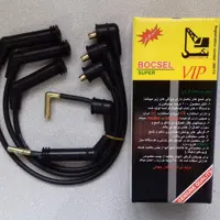 وایر شمع پراید زیمنس  کابل سیلیکونی  استاندارد بافت دار  با سرسیمهای برنجی و علامت استاندارد ایران