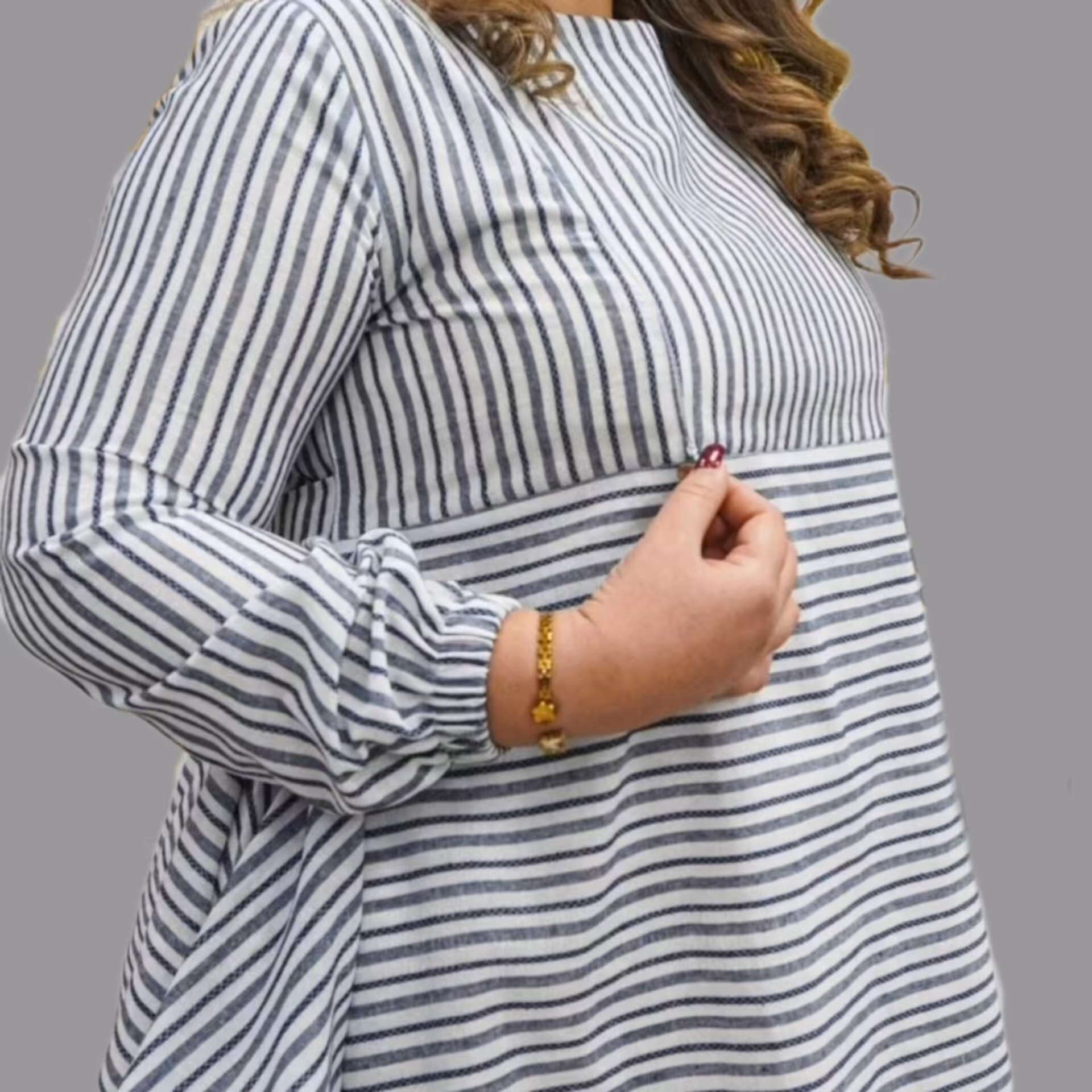 شومیز بارداری و شیردهی جنس لینن مدل جانان 