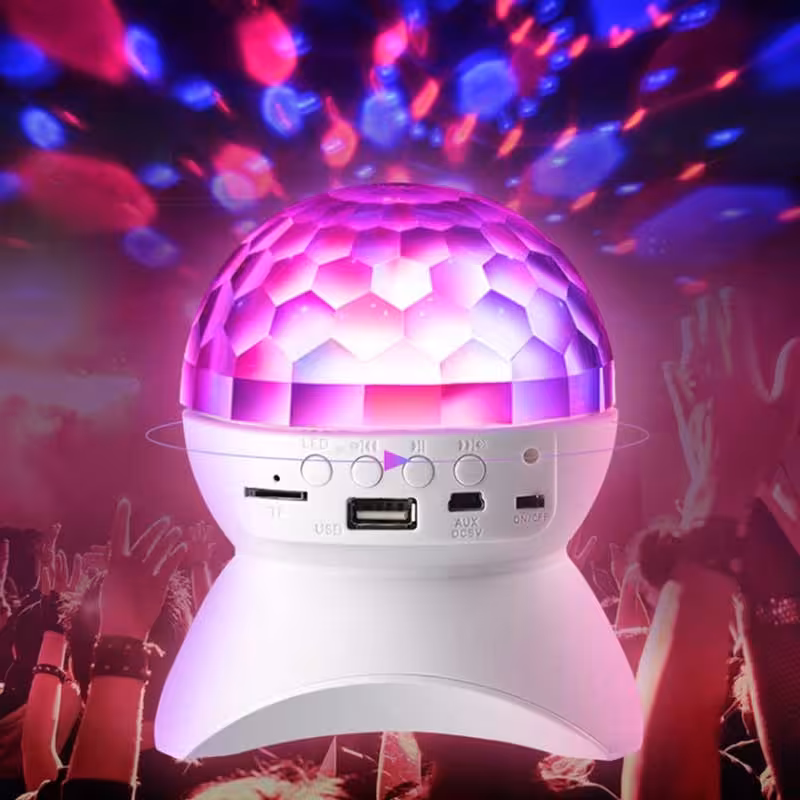 اسپیکر و رقص نور قابل حمل مدل L-740 
رقص نور در حالتهای متفاوت
