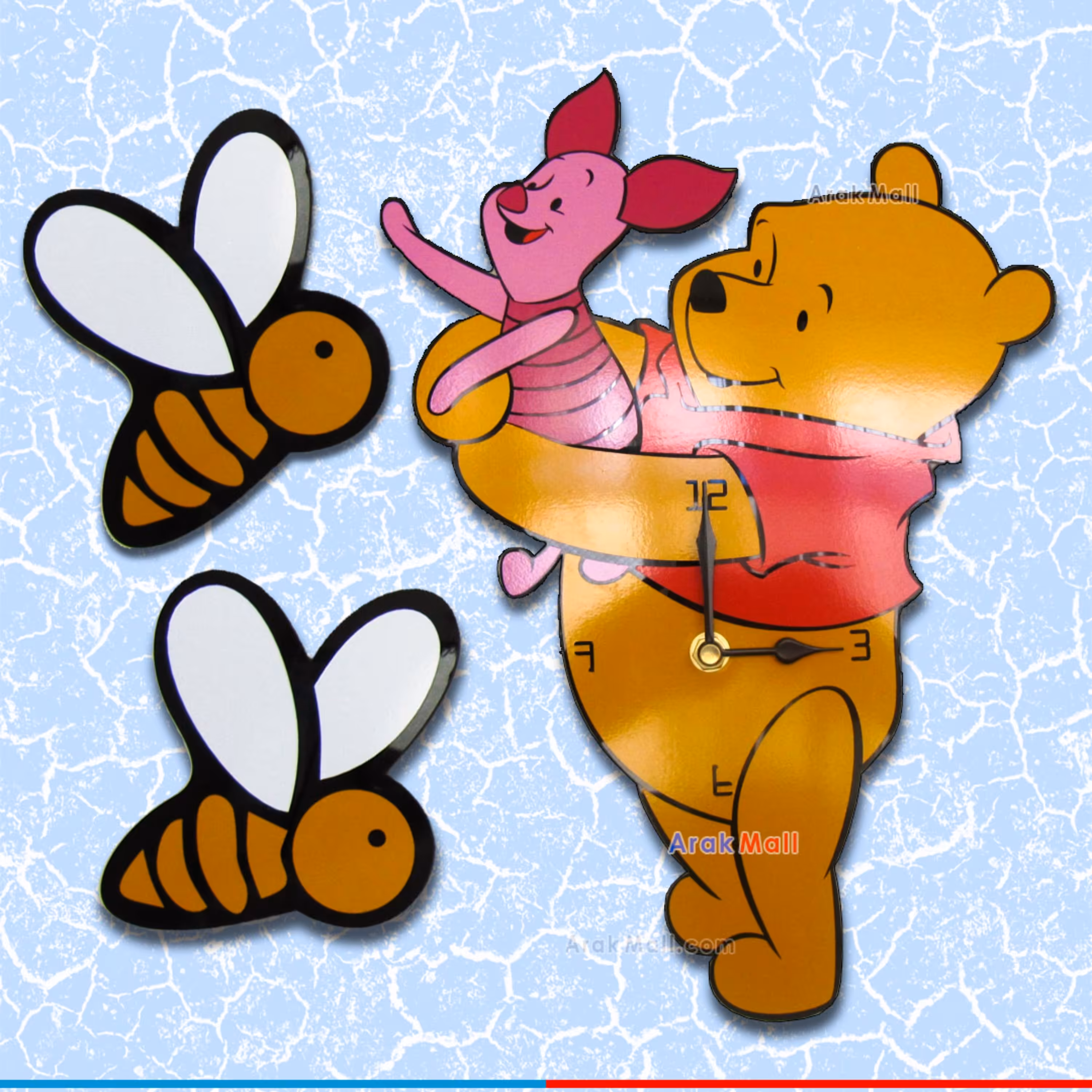 ساعت دیواری کودک خرس پو