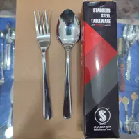 سرویس قاشق و چنگال 12 پارچه صنایع استیل ایران مدل 888 پارما (پس کرایه)