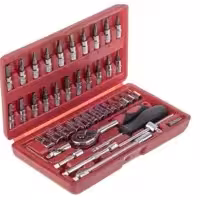 مجموعه 46 عددی آچار و سری بکس و پیچ گوشتی 