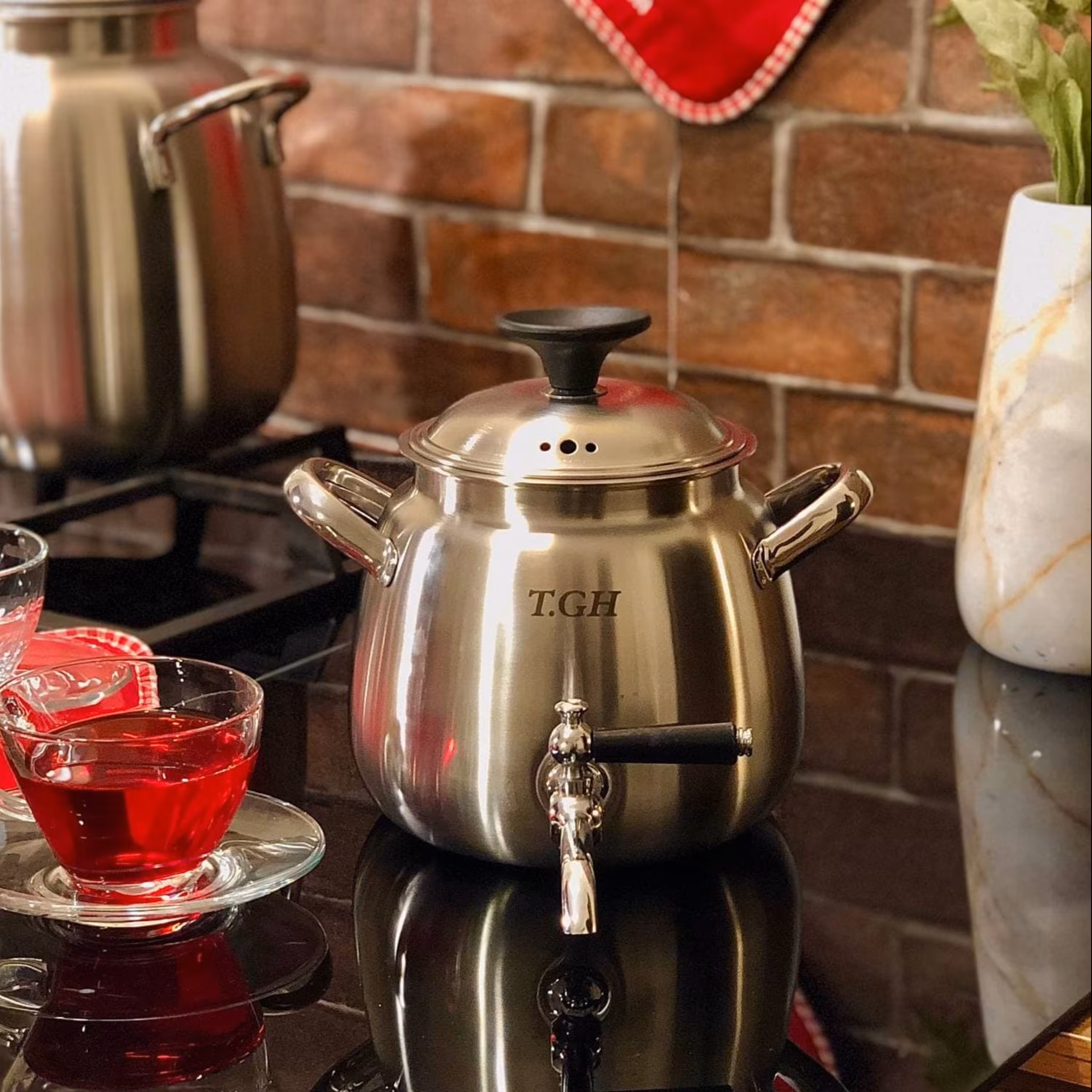 کتری تک استیل شیر دار