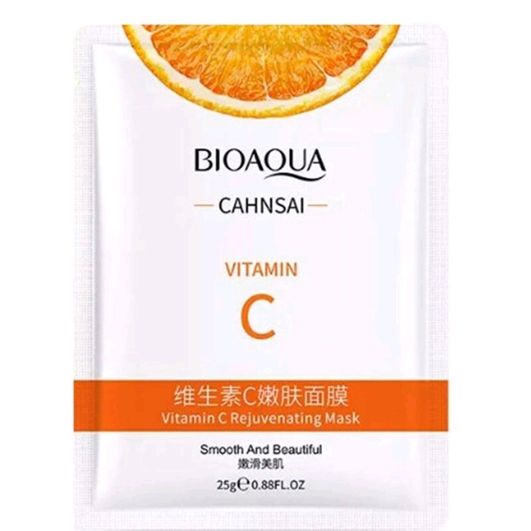 ماسک ورقه ایی ویتامین سی جوانساز پوست بیو آکوا