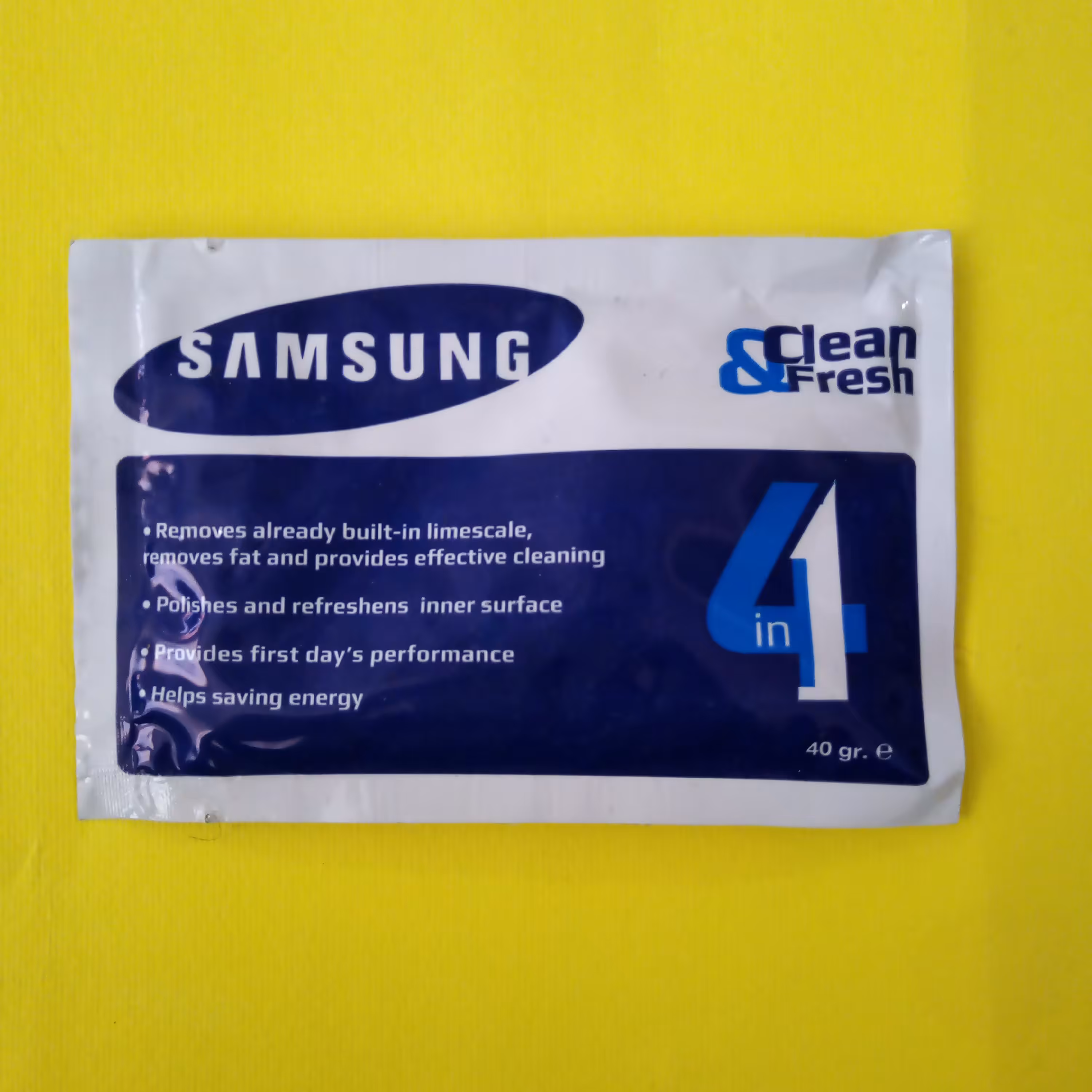 پودر جرمگیر ماشین لباسشویی و ظرفشویی سامسونگ اورجینال