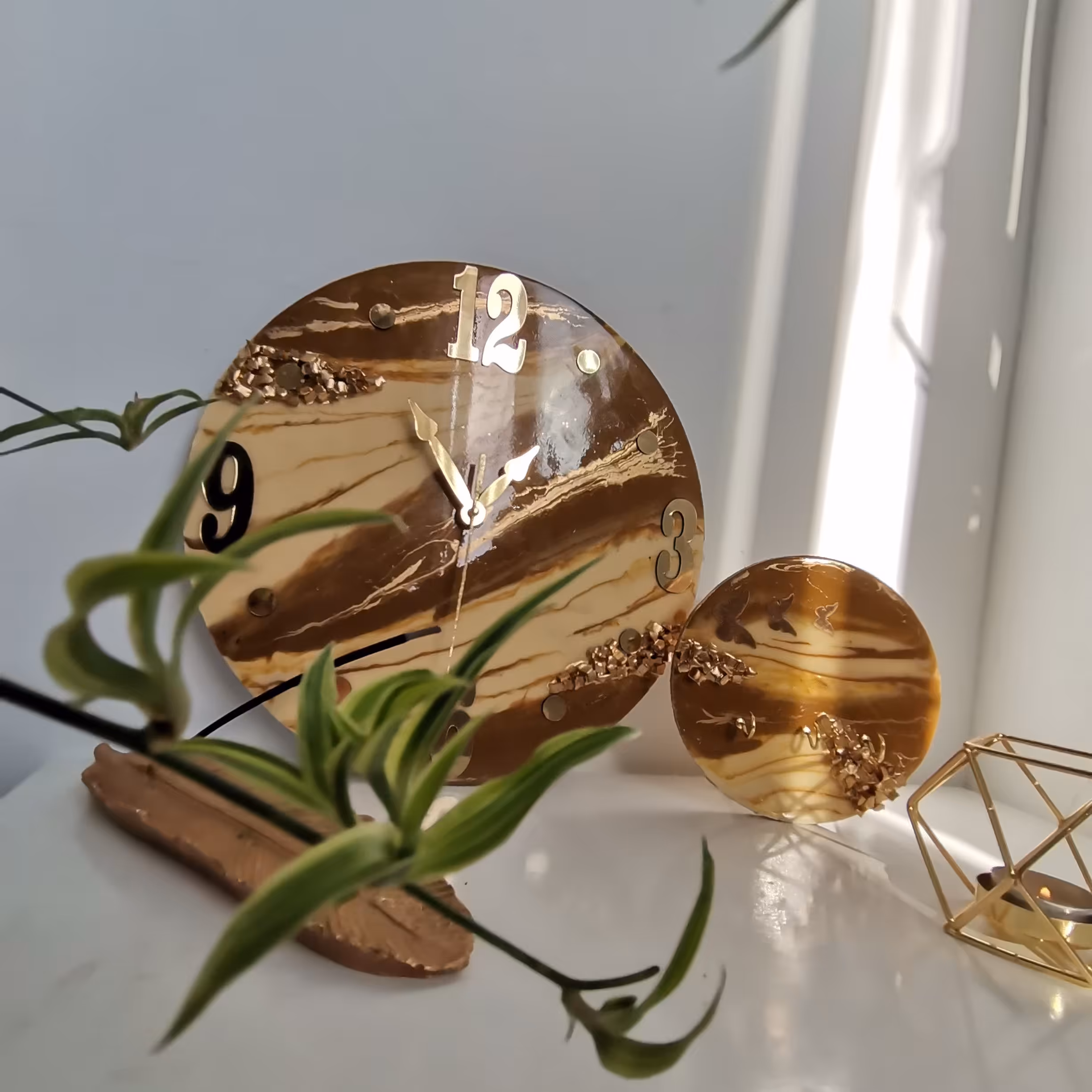 ساعت و جاکلیدی ست رزینی