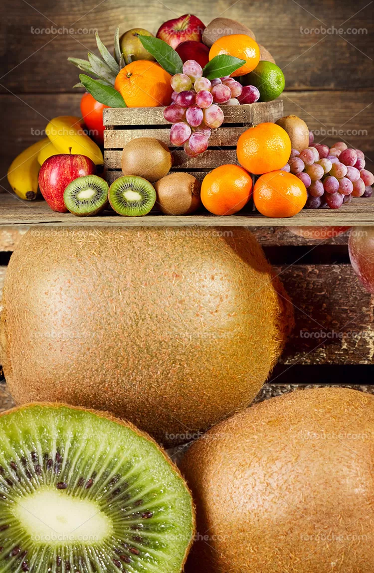 عکس جعبه میوه های تازه | گرافیک با طعم تربچه