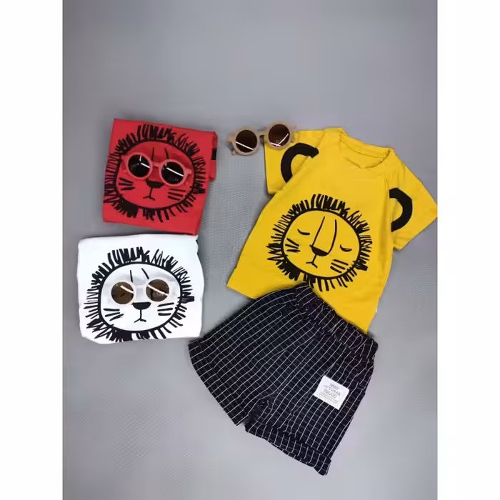 تیشرت شلوارک پسرانه شیک مناسب 9 ماه تا 3 سال