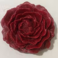 شمع گل آلاله قرمز- طول8 و ارتفاع3