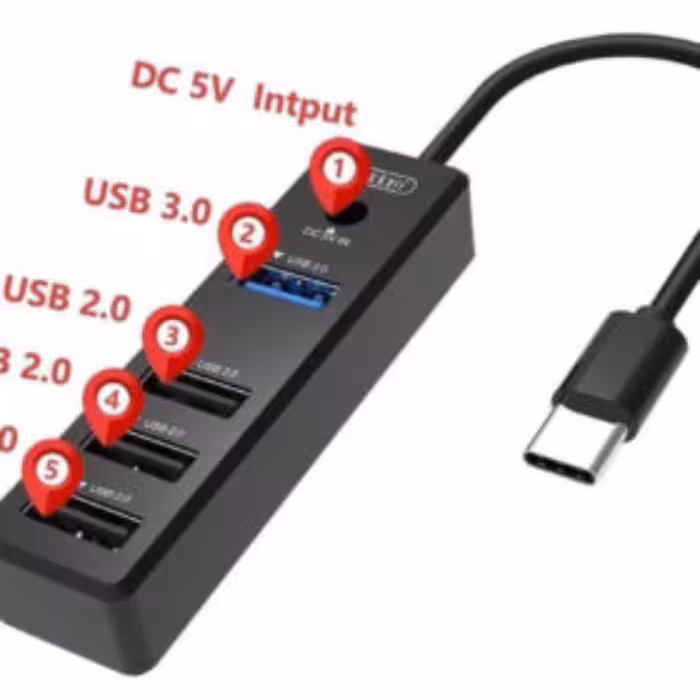 هاب یو اس بی 4 پورت ارلدام مدل hub07