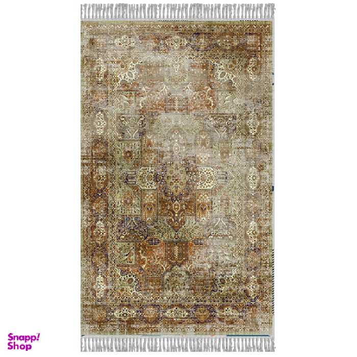 فرش ماشینی چاپی بدون تار و پور هانوکس مدل یاسین کد HAM.256.02