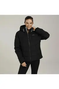 کاپشن ورزشی مشکی زنانه W sn31 Coat 2pr اورجینال Lumberjack