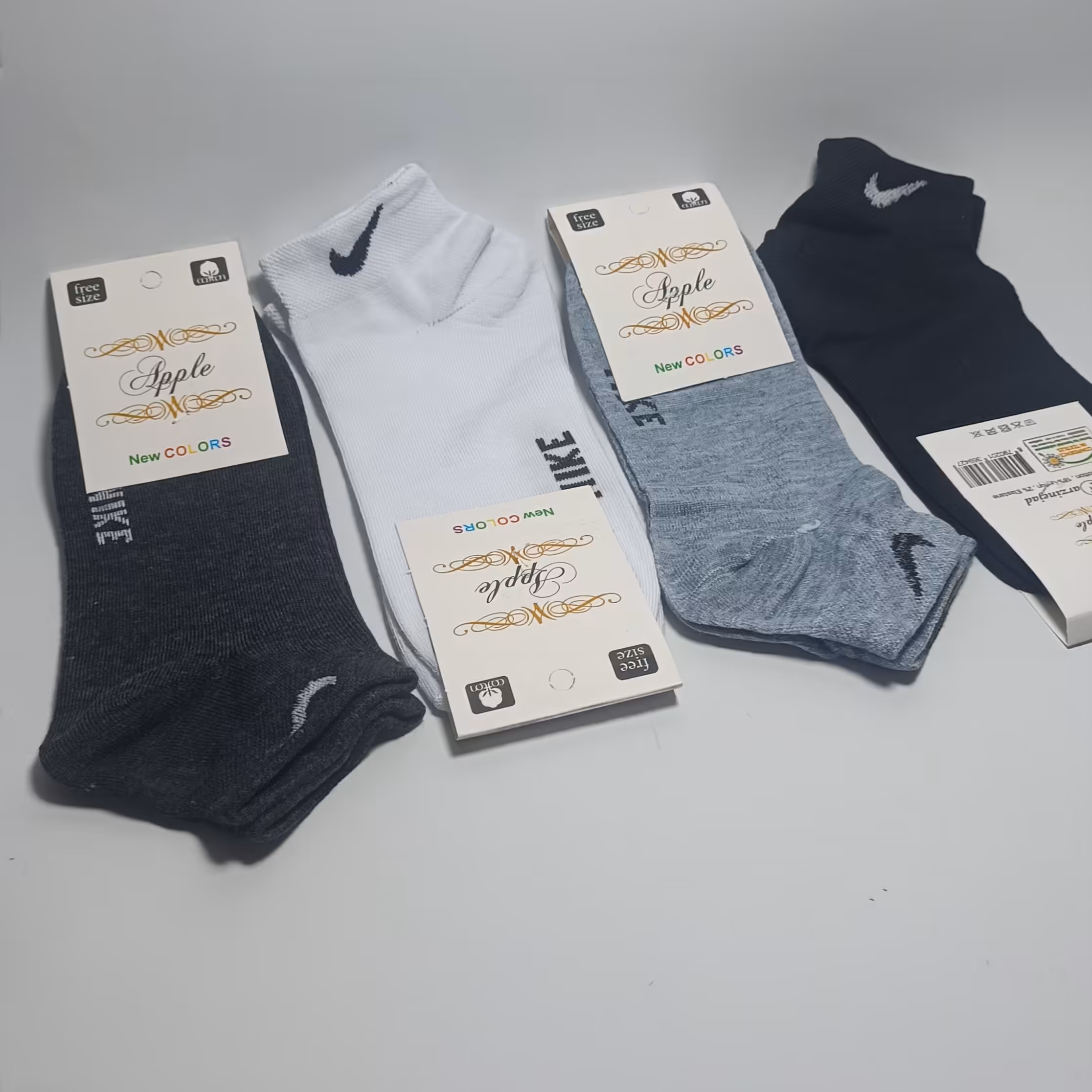 جوراب نیم ساق نایکی نانو در4رنگ وپک 4عددی فروشگاه آیسان 