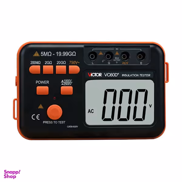 تستر مقاومت عایقی ویکتور مدل +VC60D