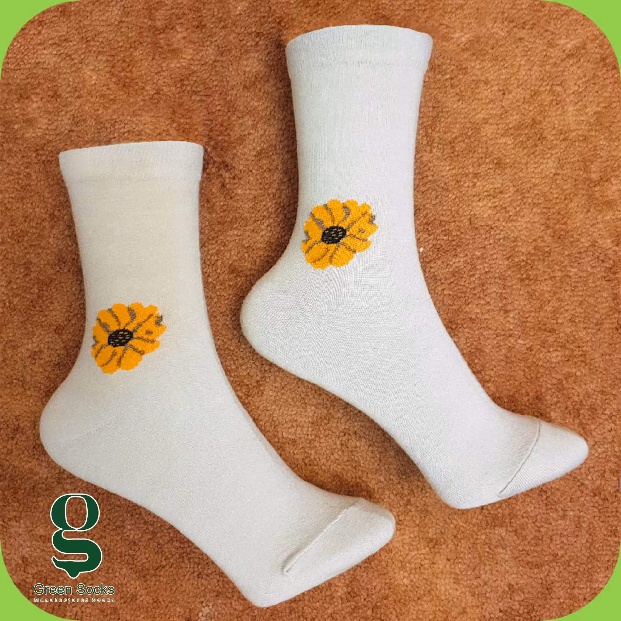 جوراب ساق بلند گل آفتابگردان