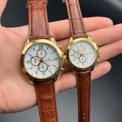 ست ساعت رومانسون بند چرمی کیفیت اصلی