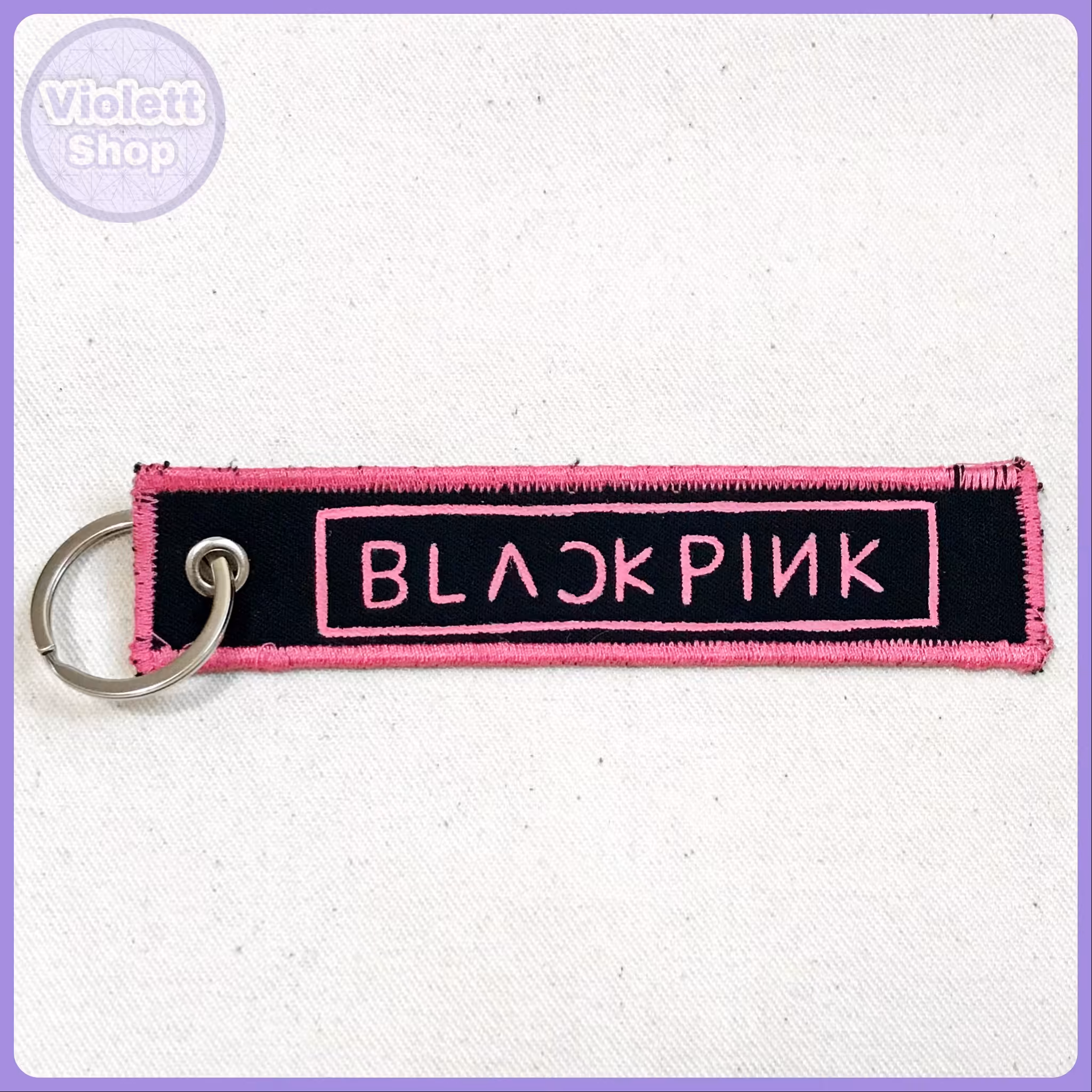 جاکلیدی پارچه ای دخترونه صورتی