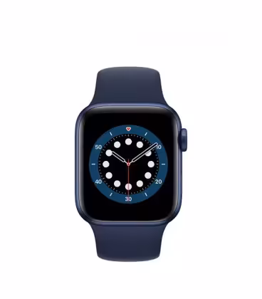 ساعت هوشمند اپل واچ سری 6 مدل Blue Aluminum Case With Deep Navy Sport Band 44mm