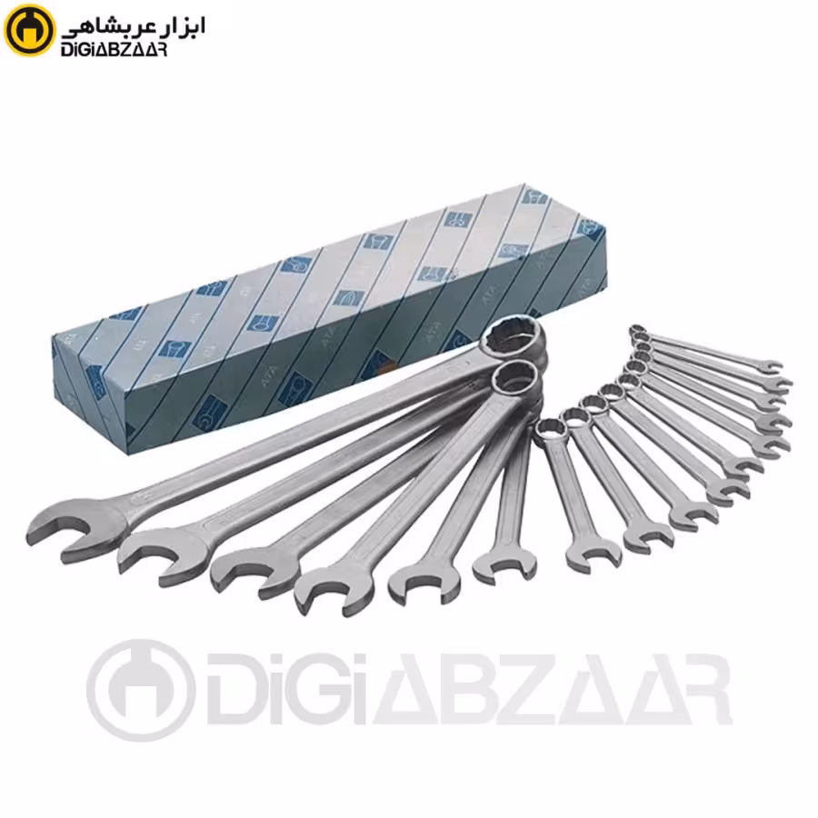 مجموعه 16 عددی آچار یکسر تخت یکسر رینگی آتا ATA مدل BX1600