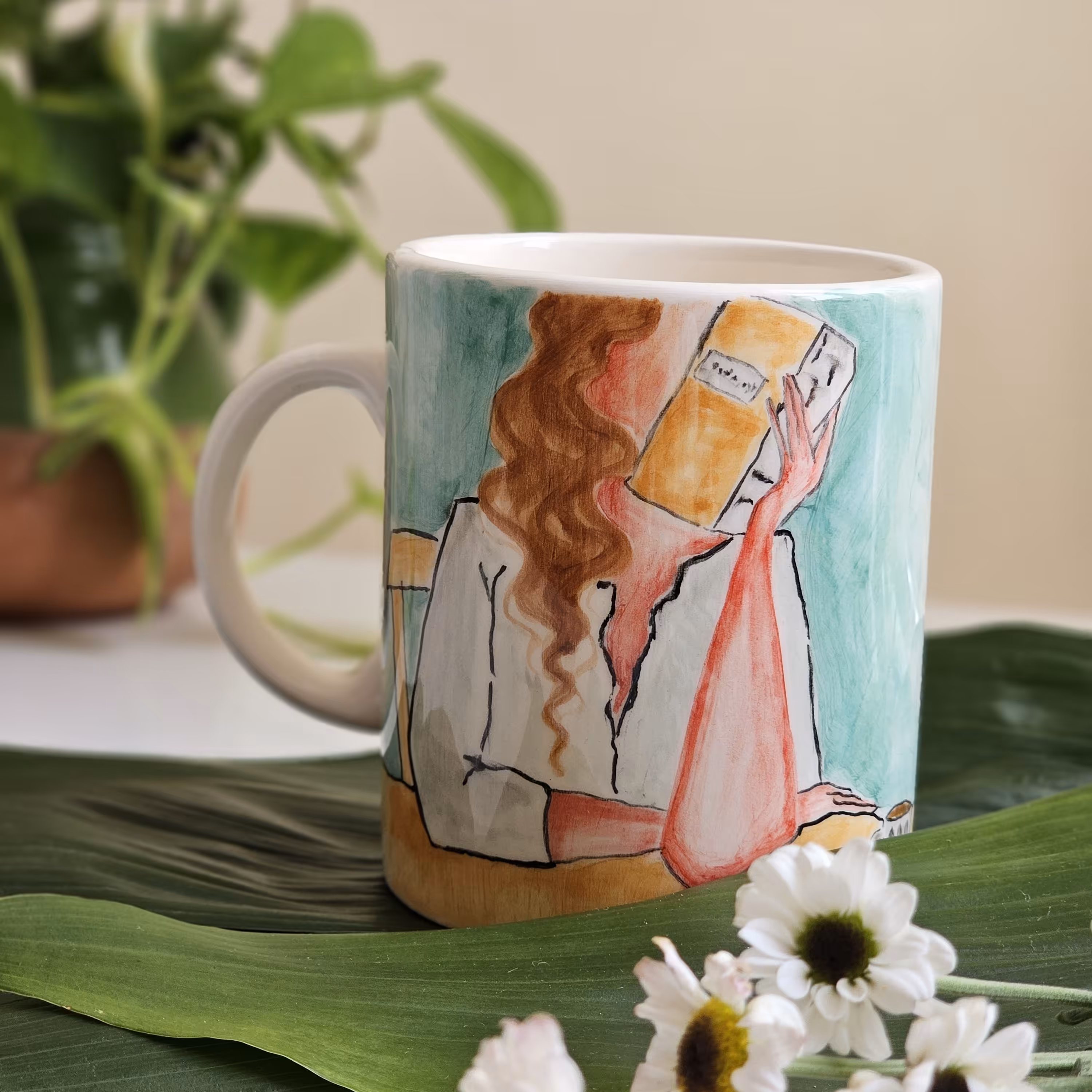 ماگ سرامیکی دستسازکد(51)