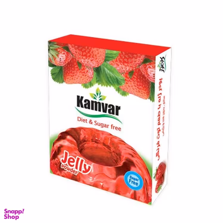 ژله رژیمی توت فرنگی کامور وزن 36 گرم