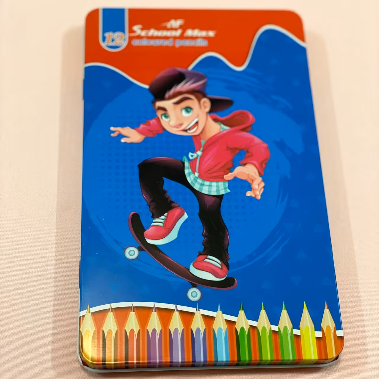 حراج مدادرنگی 12 رنگ فلزی اسکول مکس