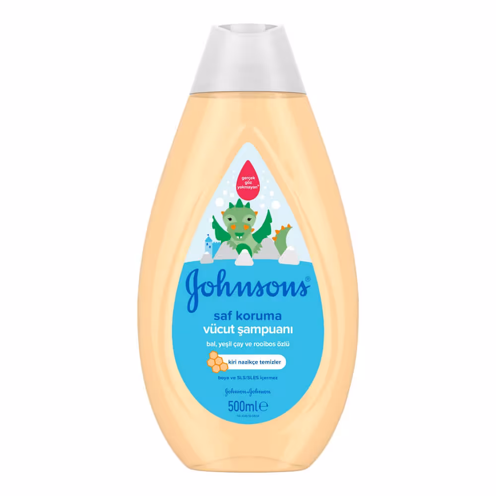 شامپو سر و بدن 500 میل با عصاره عسل جانسون Johnson’s