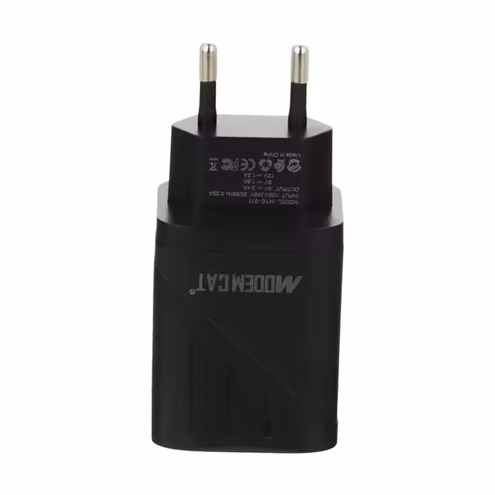 شارژر دیواری مودم کت مدل MTC-011 همراه با کابل تبدیل microUSB