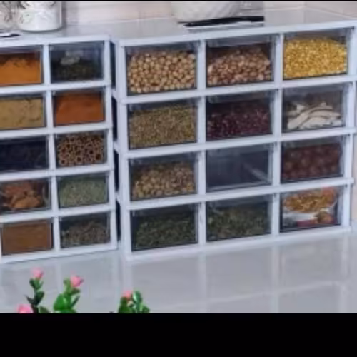 نظم دهنده فایل جا ادویه 12 کشو سه طبقه