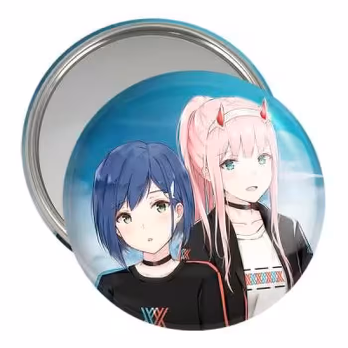 آینه جیبی خندالو مدل زیروتو و ایچیگو انیمه دارلینگ در فرنکس کد 11970