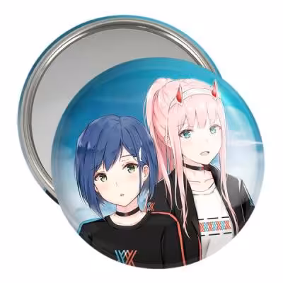 آینه جیبی خندالو مدل زیروتو و ایچیگو انیمه دارلینگ در فرنکس کد 11970