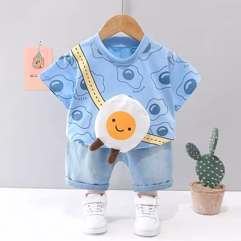 تیشرت شلوارک  طرح برجسته