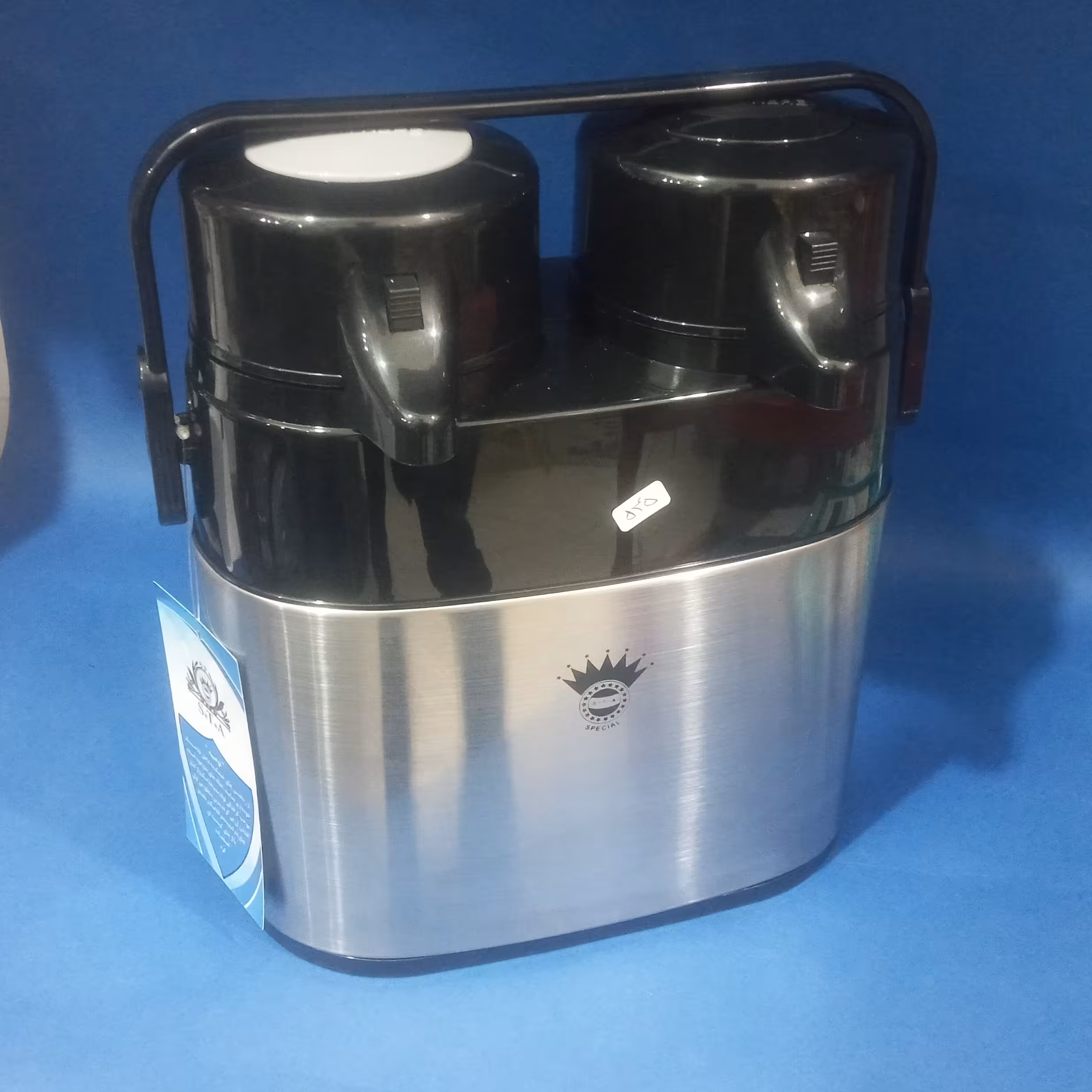 فلاکس دوقولو چای بهم چسبیده دو لیتری دسته دار یک لیتری تک رنگ 