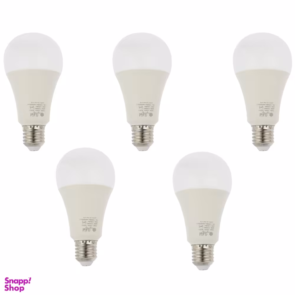 لامپ ال ای دی 15وات افراتاب مدل AF-A70-15W پایه E27 بسته 5 عددی