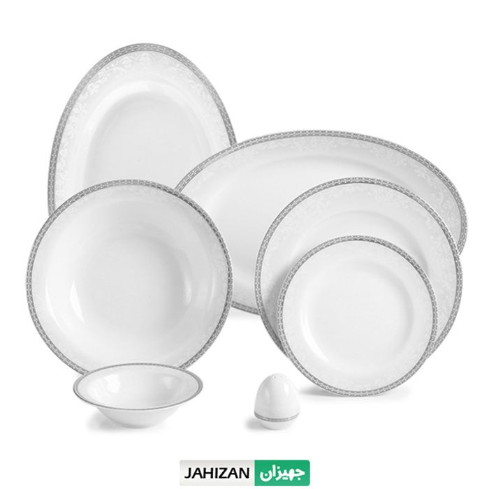 سرویس چینی زرین 28پارچه ریوا پلاتینی سری ایتالیا (عالی)