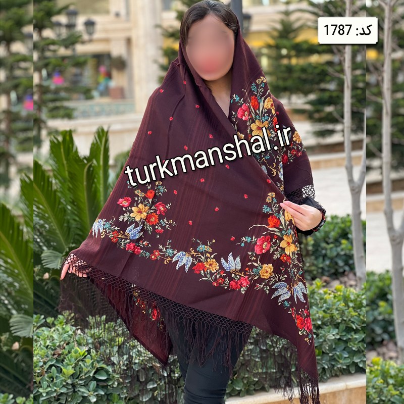 روسری ترکمن پشمی کد 1787