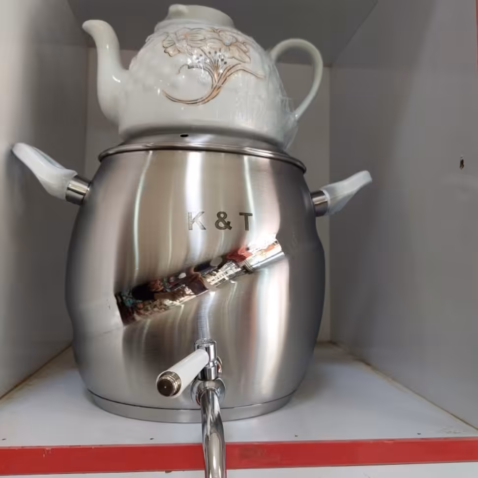 کتری و قوری کف چدن 6لیتر لطفا اول استعلام موجودی بگیرید