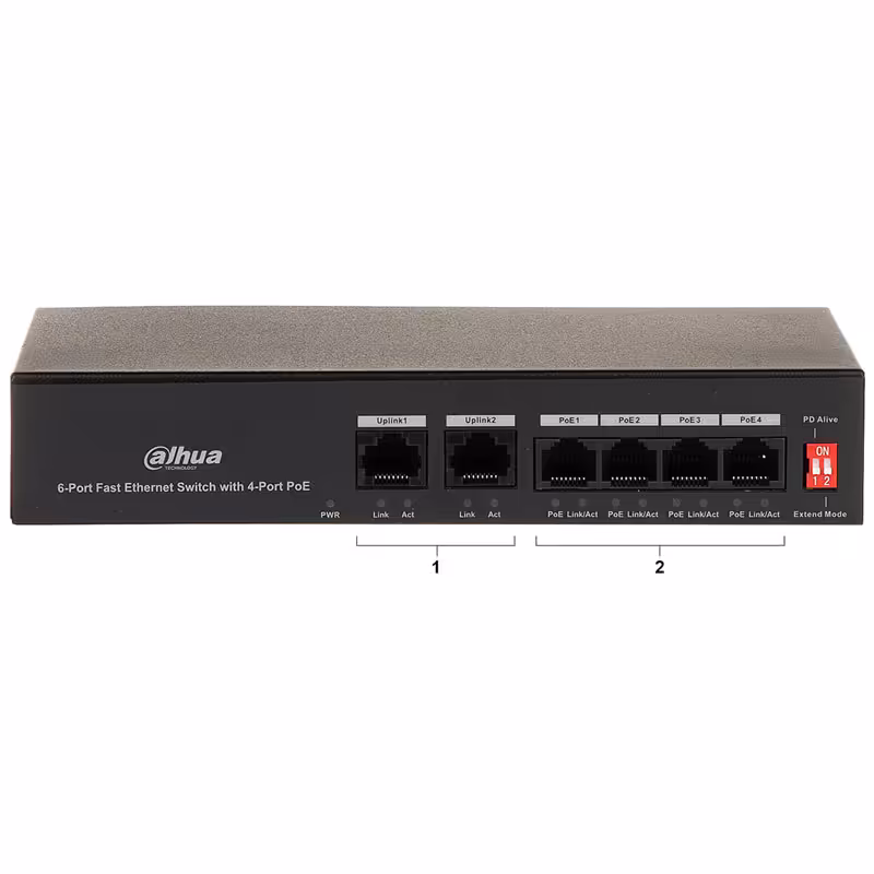 سوئیچ 4 پورت داهوا مدل DH-PFS3006-4ET-36