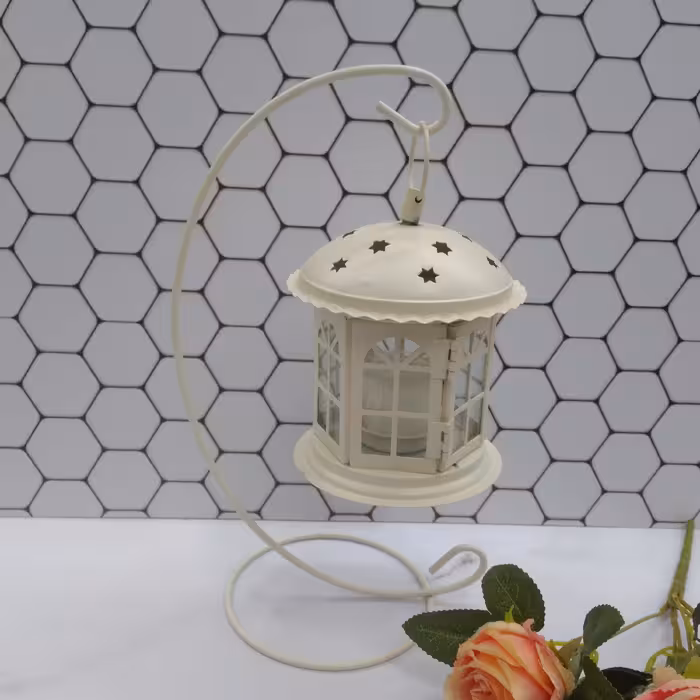 جاشمعی کلبه فلزی طرح ایکیا با پایه آویز بسیار زیبا محصول کشور چین