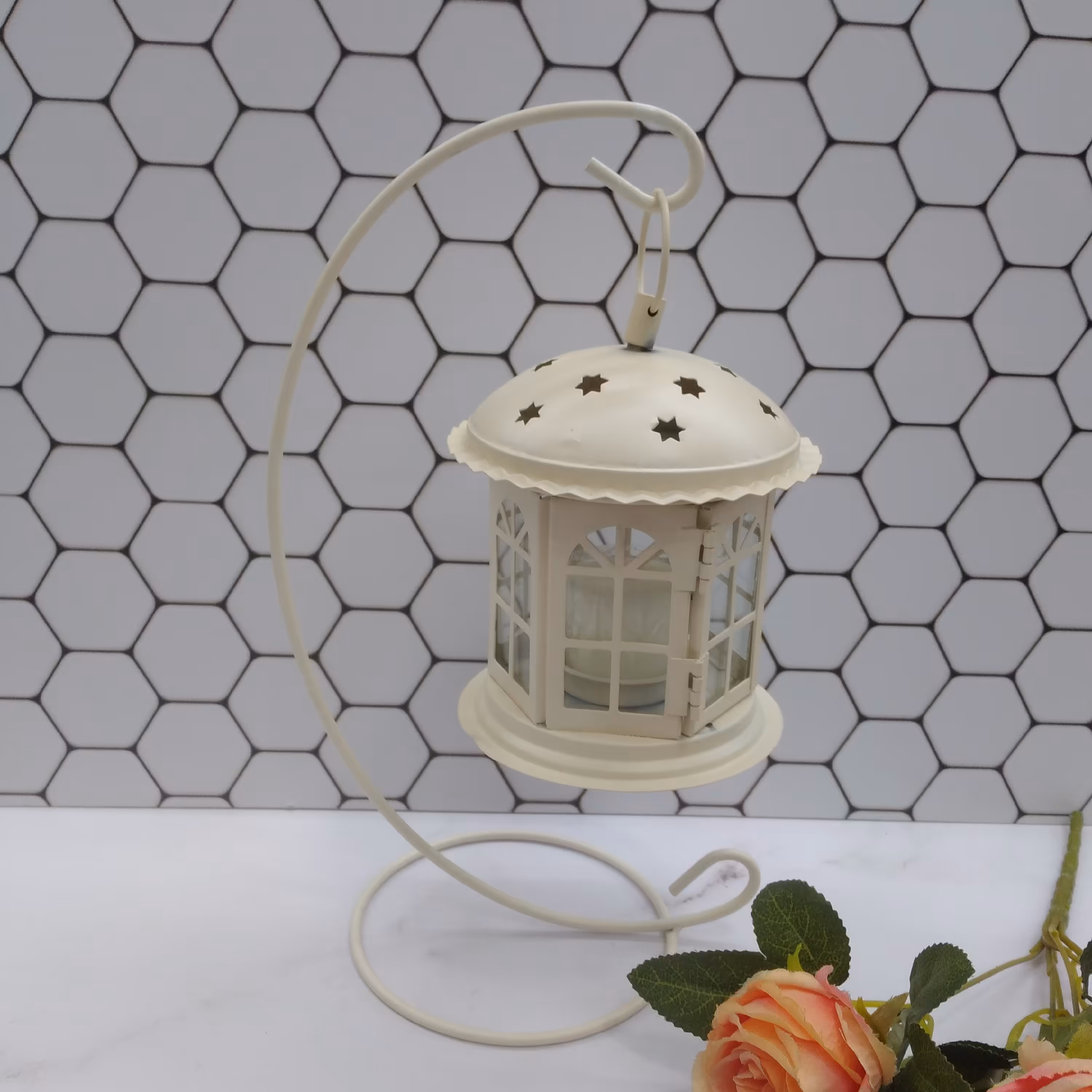 جاشمعی کلبه فلزی طرح ایکیا با پایه آویز بسیار زیبا محصول کشور چین