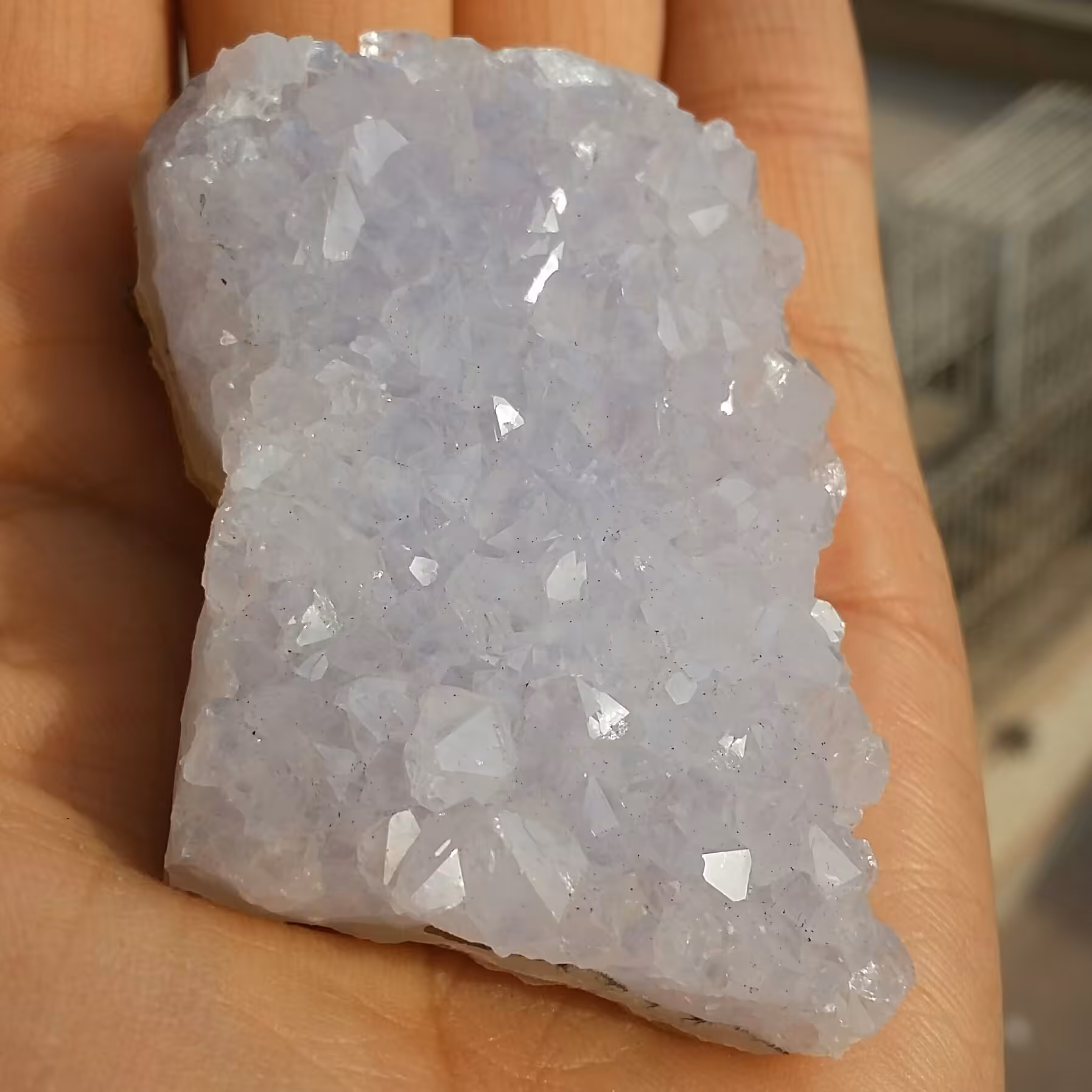 سنگ راف آمتیس تخته ای بلور درشت بسیار زیبا دیدنی کاملا طبیعی شاهکار خلقت خااااص