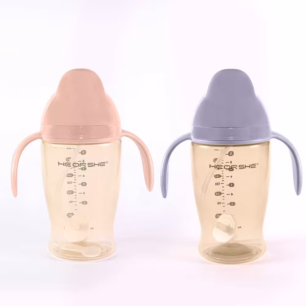 لیوان کودک نی دار 360 درجه آبمیوه خوری 280 میل هی اور شی HEORSHE