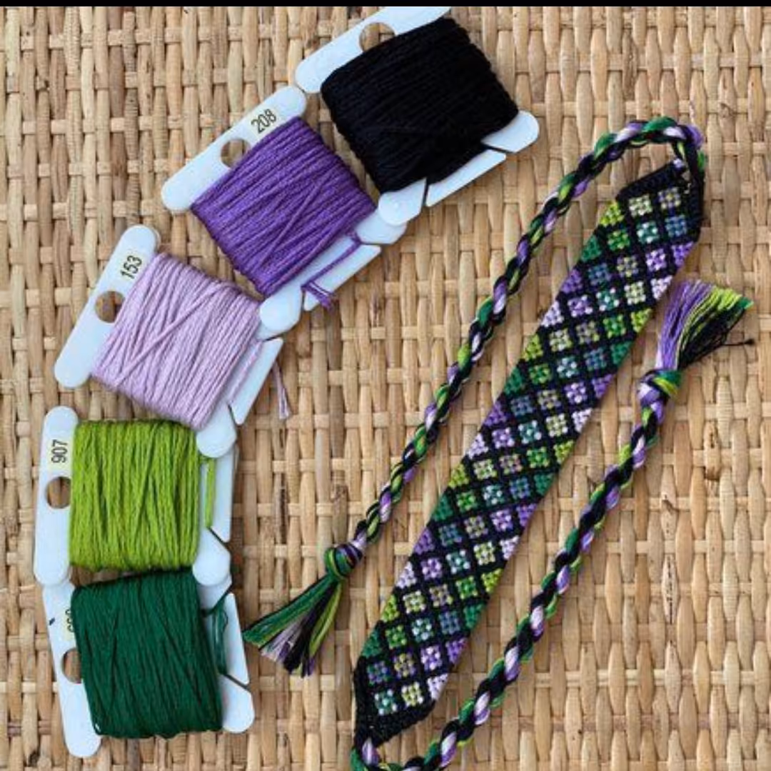 دستبند بافت دوستی طرح 22