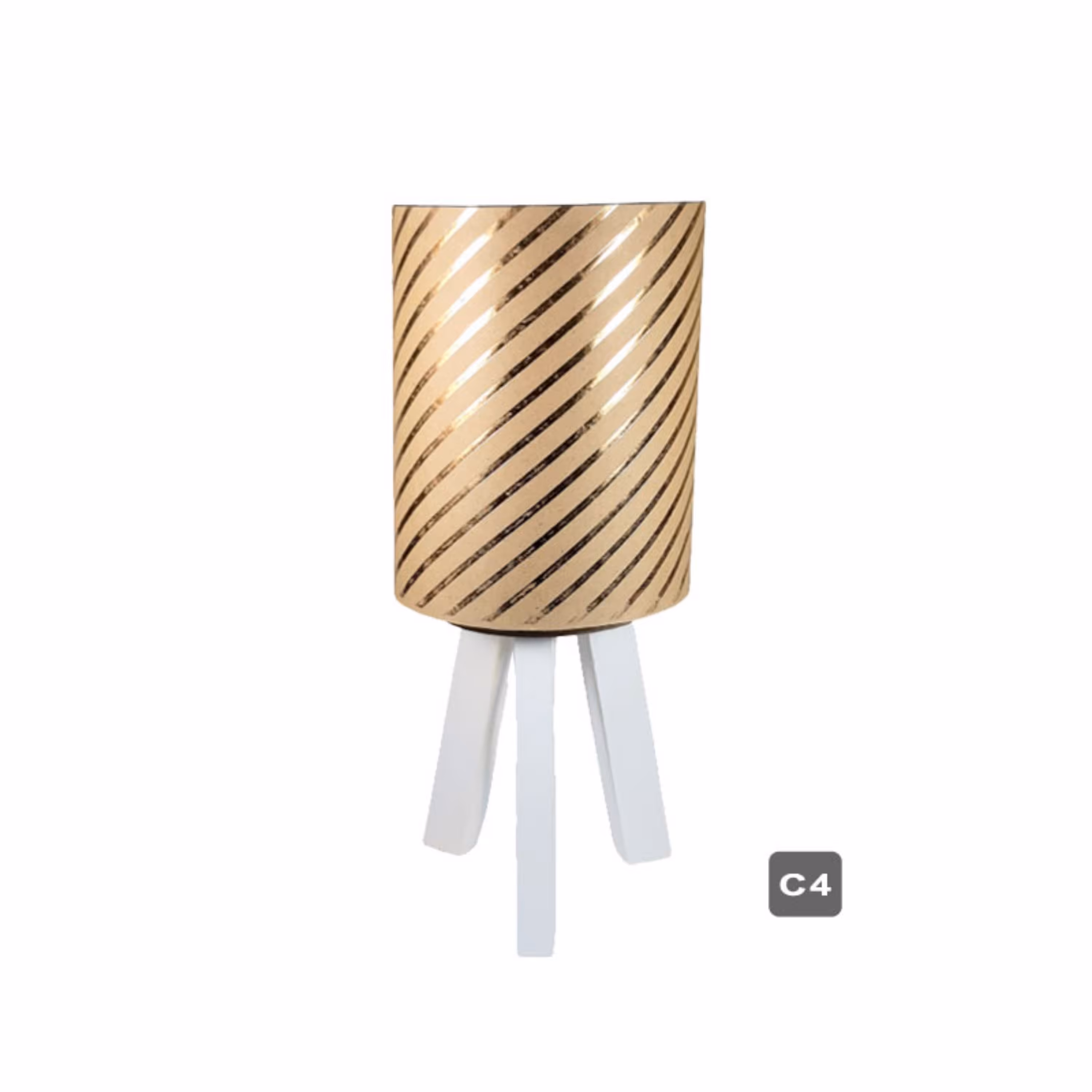 آباژور رومیزی سه پایه چوبی کد C4-3