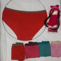 فروش عمده شورت نخی  سایز  34 تا 38 تعداد در جین 6 عدد رنگبندی دارد خالخالی