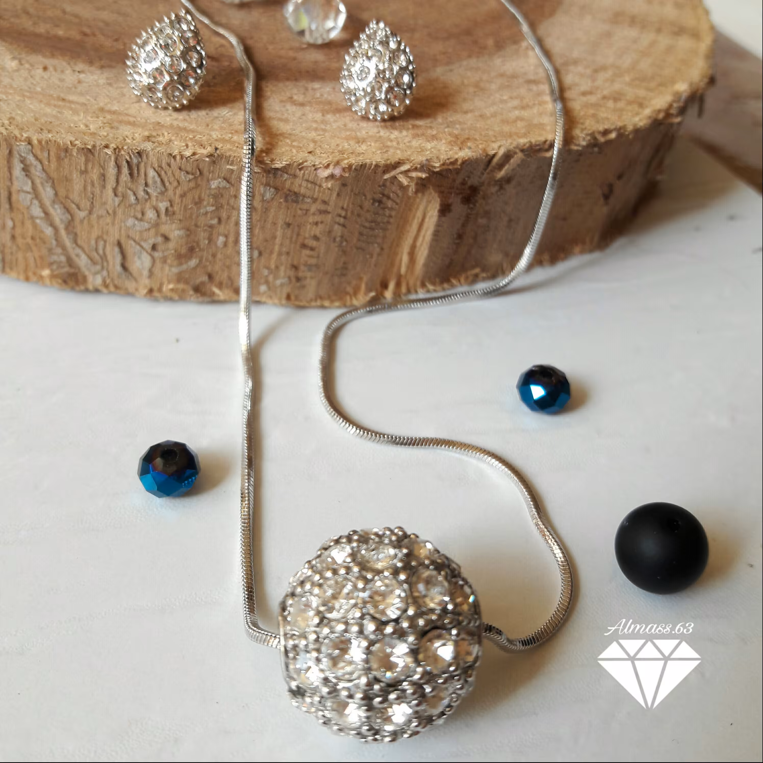 نیم ست گوی تمام نگین